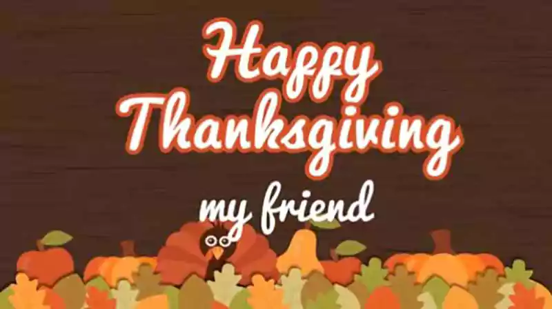 Happy Thanksgiving Friendship Image Free