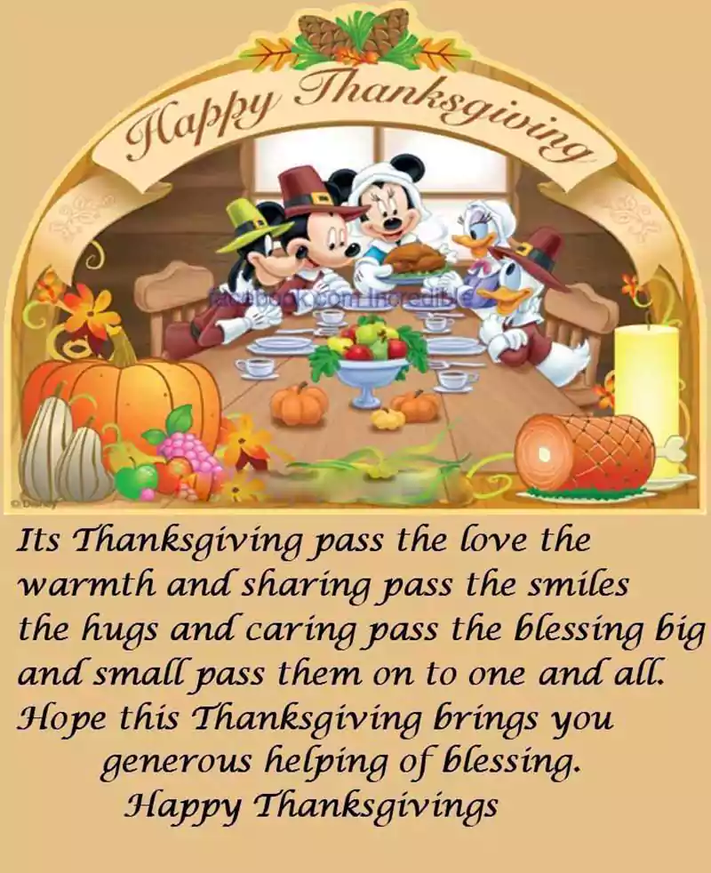 Happy Thanksgiving Friendship Image and Poems