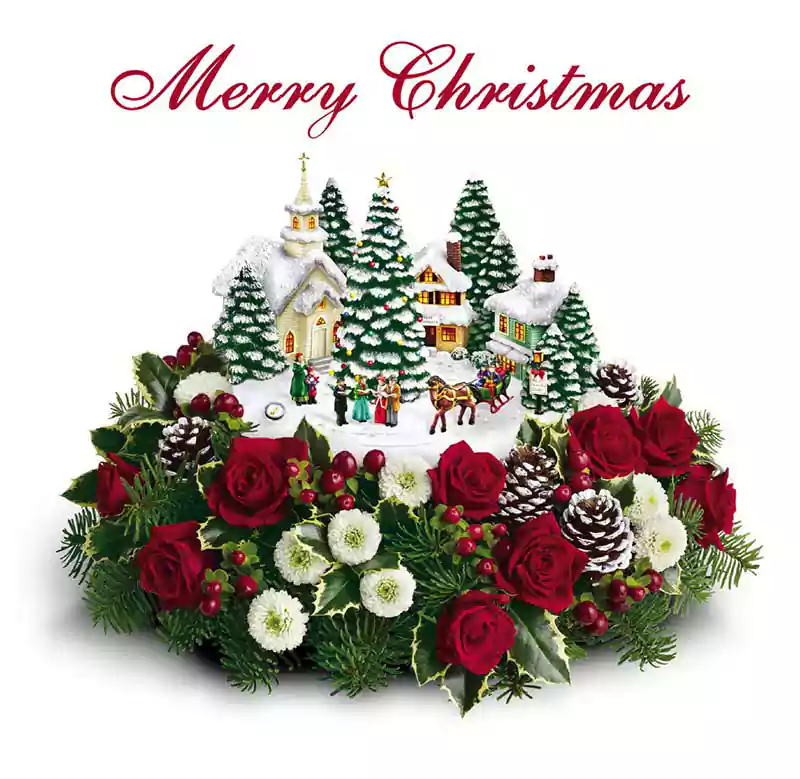 download images of merry christmas flowers