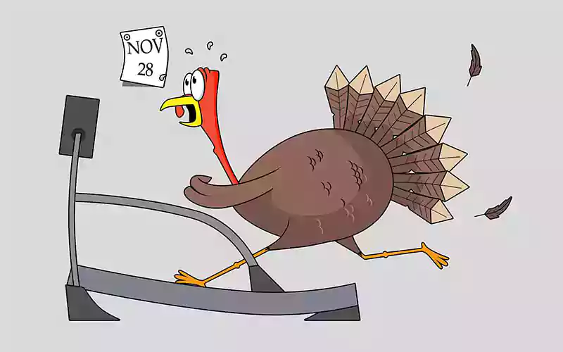 funny cooked turkey image