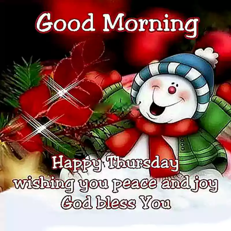 good morning happy thursday christmas images