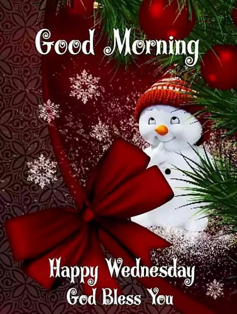 good morning happy wednesday christmas images