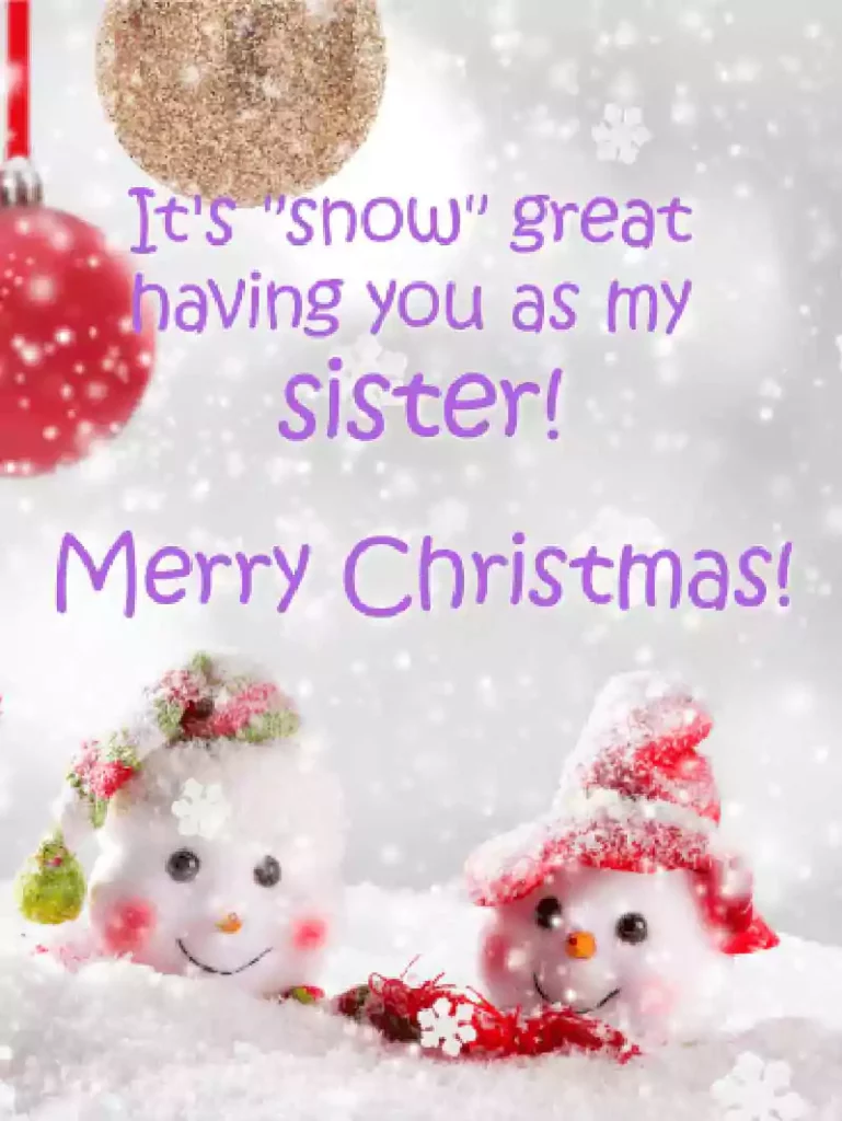 images of merry christmas sister