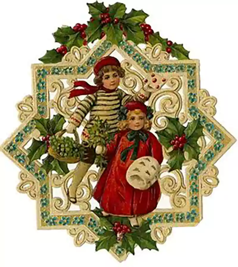 merry christmas antique images