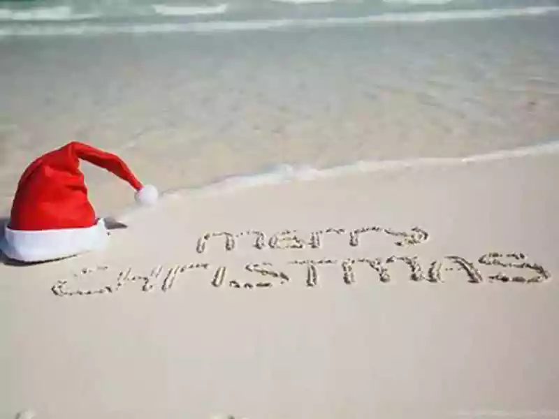 merry christmas at the beach images