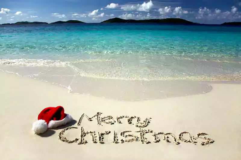 merry christmas at the beach images