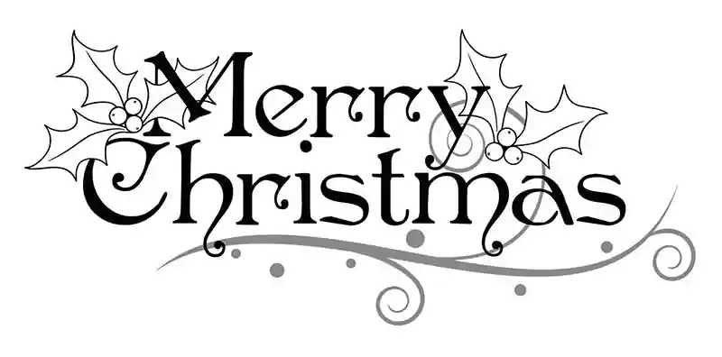 merry christmas black and white images