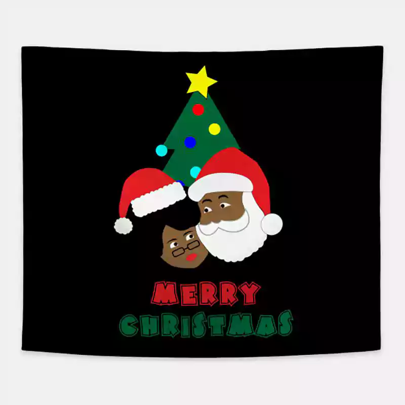 merry christmas black santa images