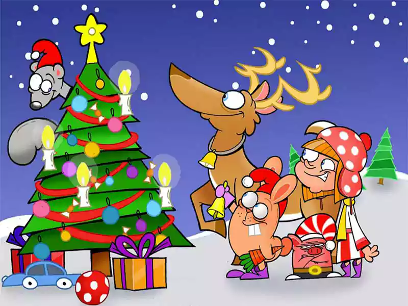 merry christmas cartoon picture
