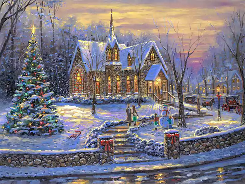 merry christmas church images