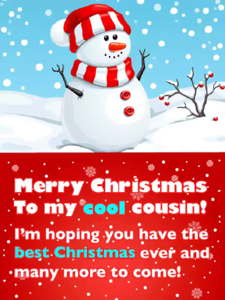 merry christmas cousin images