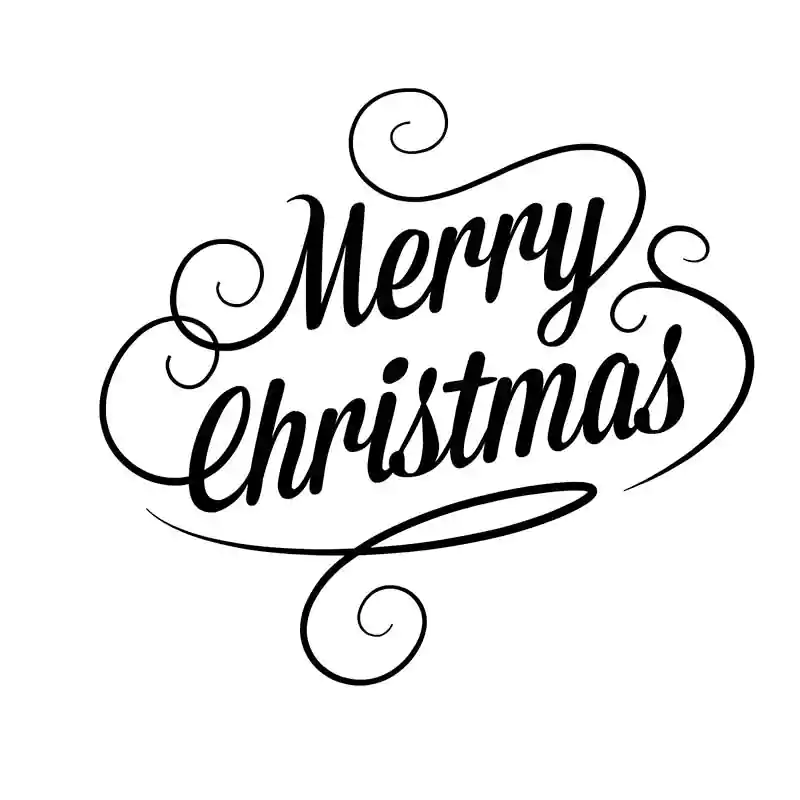 merry christmas images in black and white