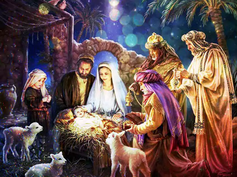 merry christmas images of jesus