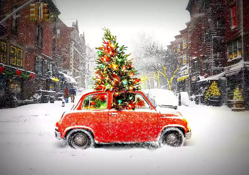 merry christmas images with cars