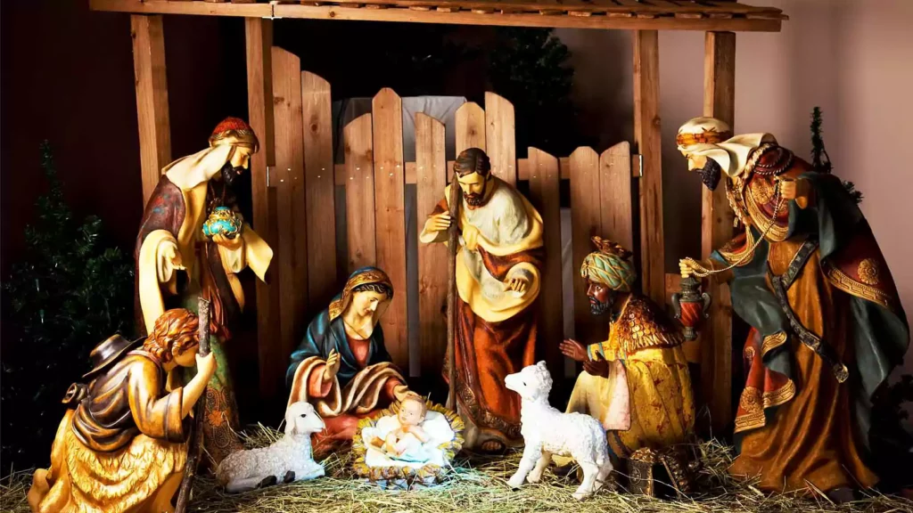 merry christmas manger images