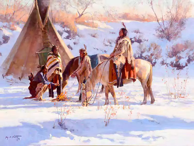 merry christmas native american images