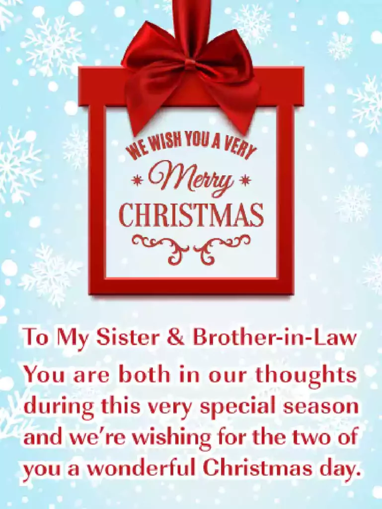 merry christmas sister in law image
