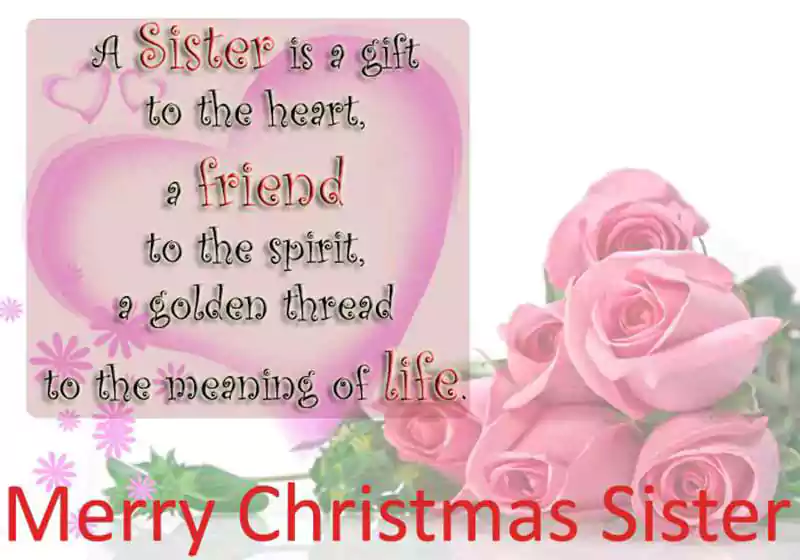 merry christmas to my sister image