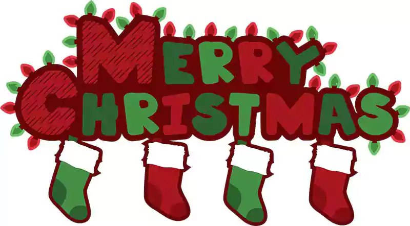 merry christmas word art images