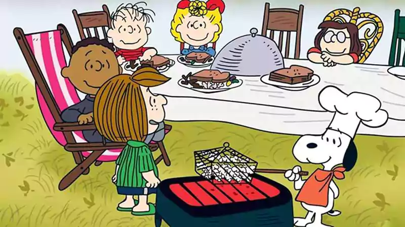peanuts characters thanksgiving image