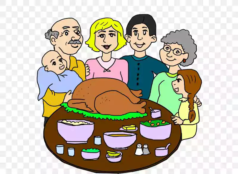 thanksgiving dinner meal eating turkey meat