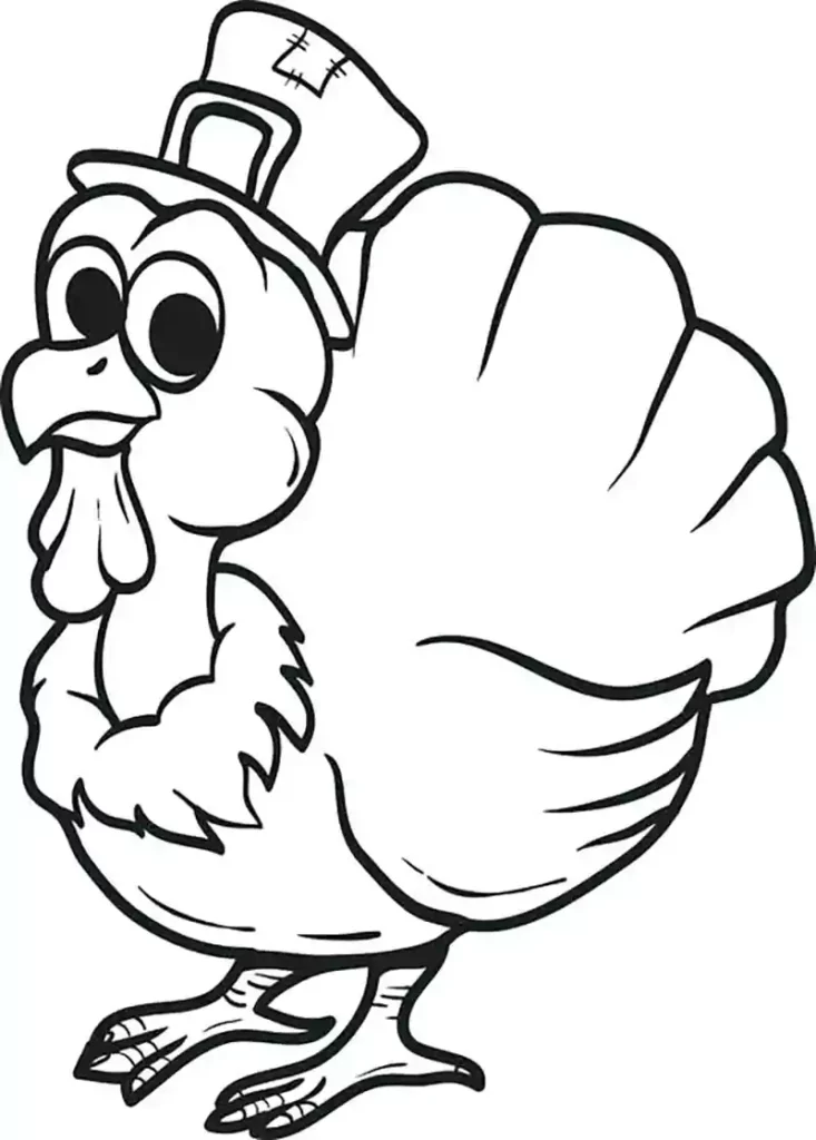 thanksgiving turkey drawing easy