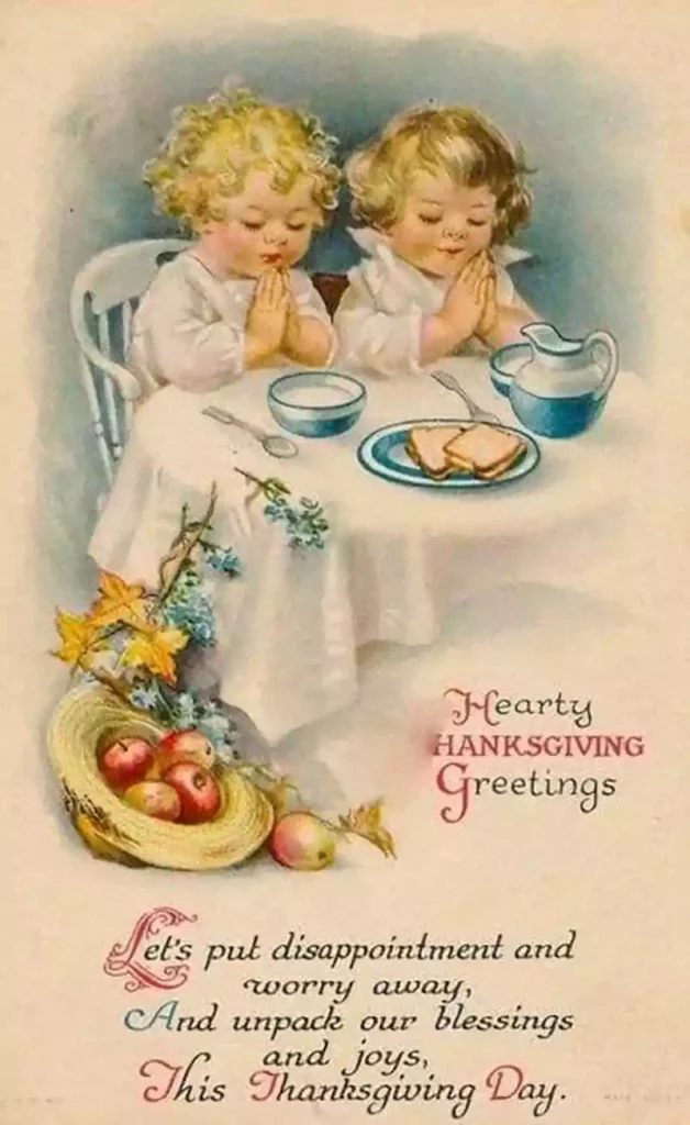 vintage thanksgiving card