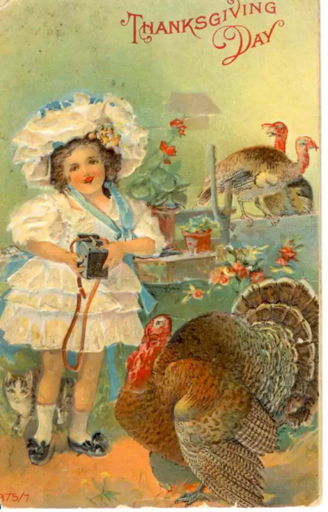 vintage thanksgiving card