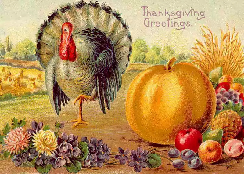 vintage thanksgiving dinner images clip art