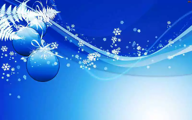 Blue Merry Christmas Image