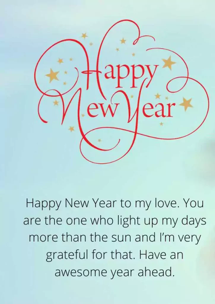 Happy New Year Wishes Messages for Crush