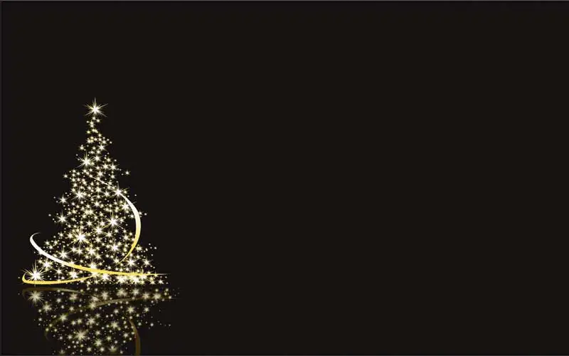 Merry Christmas Black Background