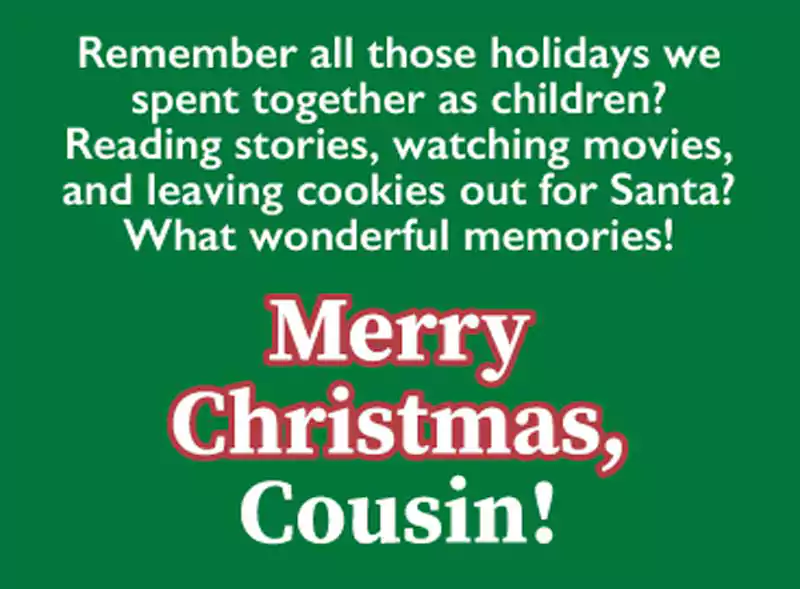 Merry Christmas Cousin Quotes Sayings
