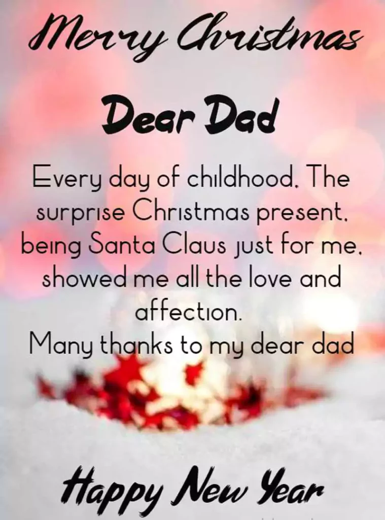 Merry Christmas Dad Quotes Sayings