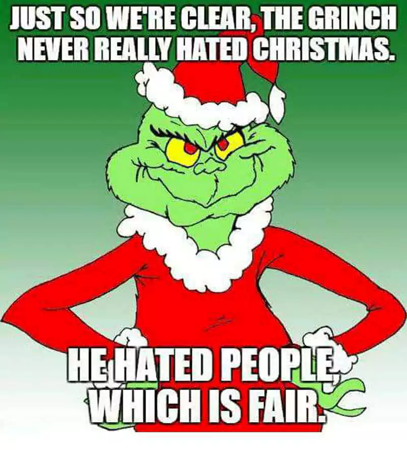 Merry Christmas Grinch Meme