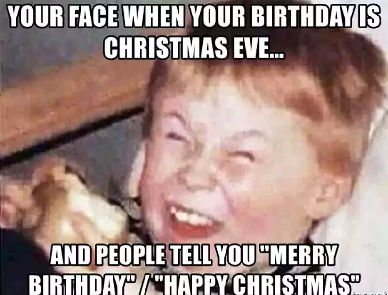 Merry Christmas Happy Birthday Meme
