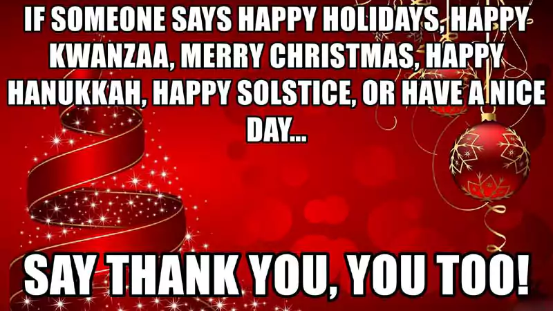 Merry Christmas Happy Holidays Meme