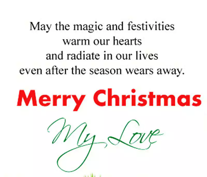 Merry Christmas Quotes Sayings for Boyfriend