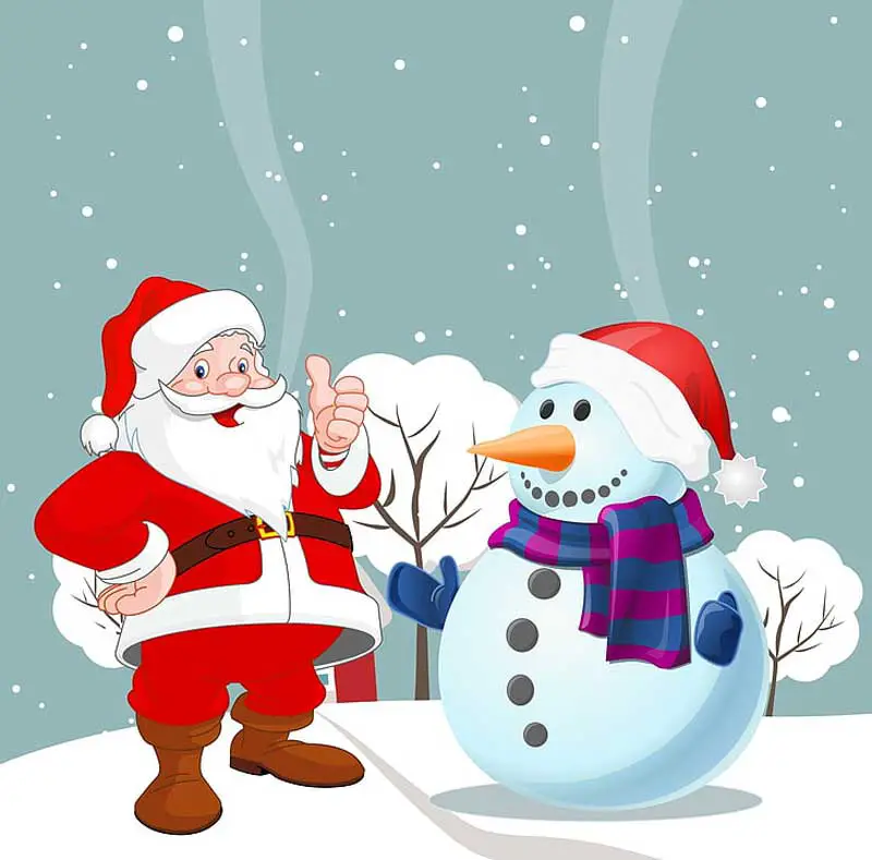 Merry Christmas Snowman Wallpaper
