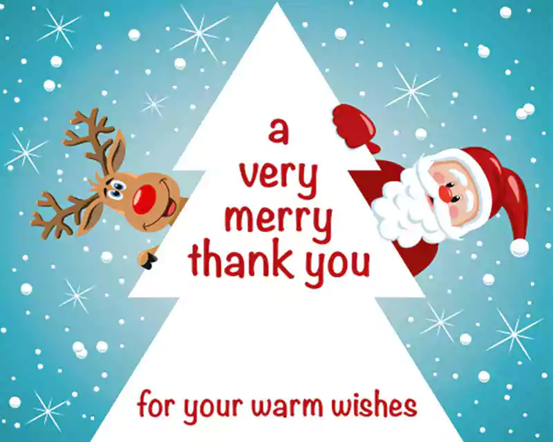 Merry Christmas Thank You Images