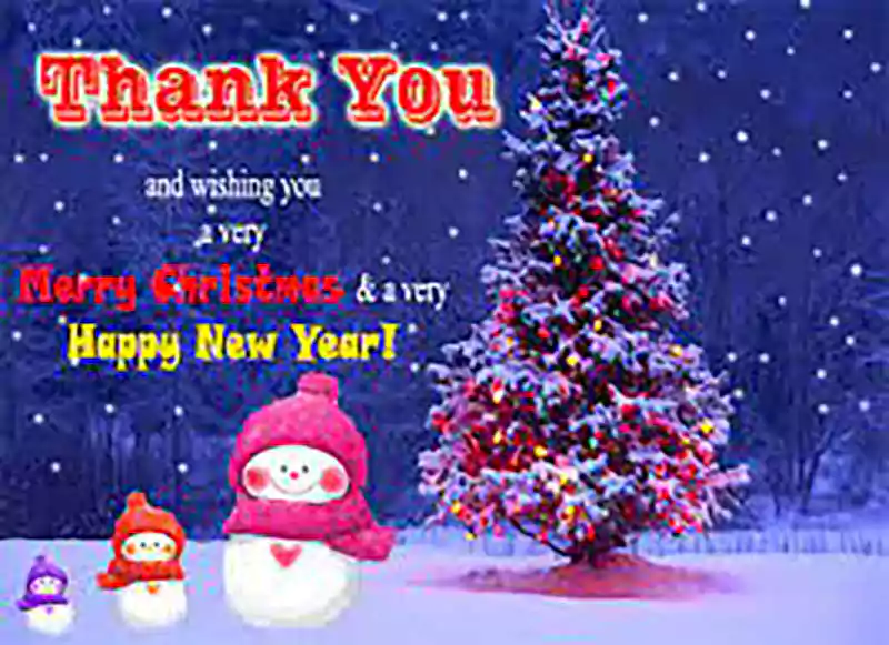 Merry Christmas Thank You Images