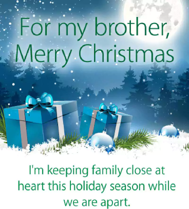 Merry Christmas Wishes Messages For Brother