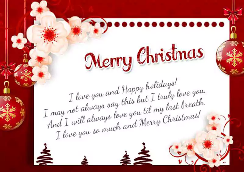 Merry Christmas Wishes Messages For Wife