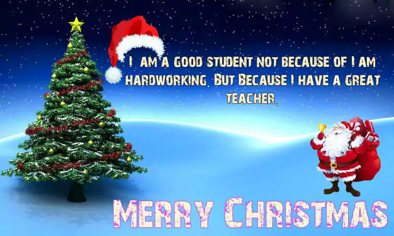 Merry Christmas Wishes Messages Greetings For Teacher