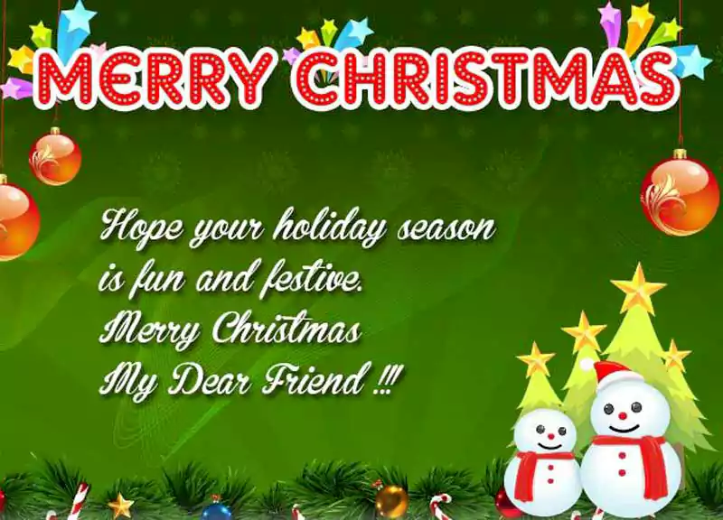 Merry Christmas Wishes Messages for Friends