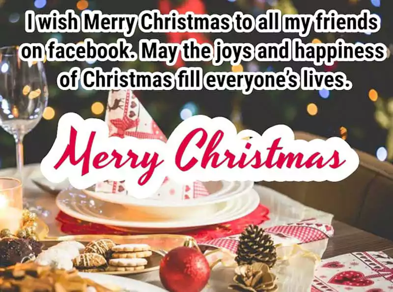 Merry Christmas Wishes messages greetings for facebook