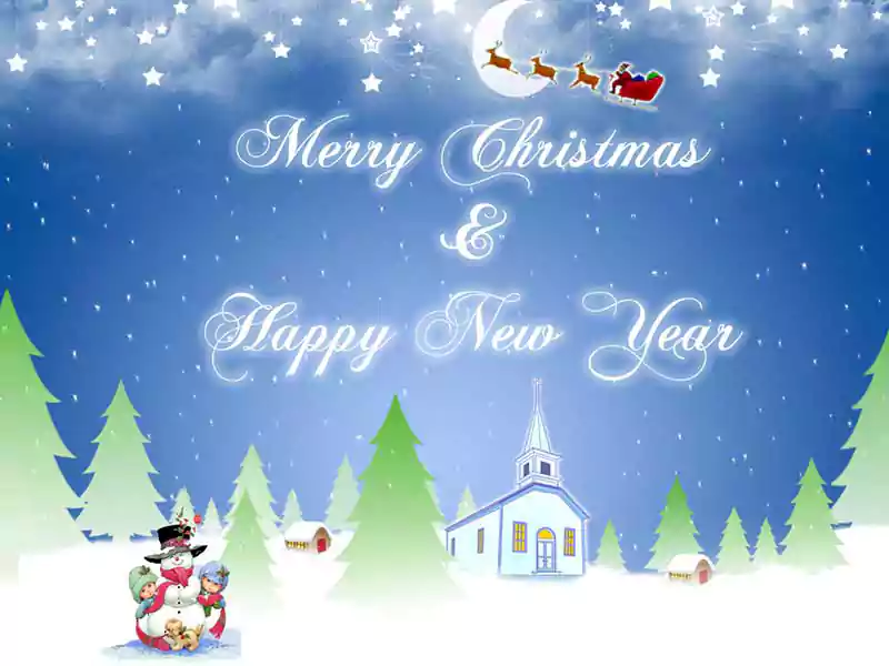 Merry Christmas and a Happy New Year Image