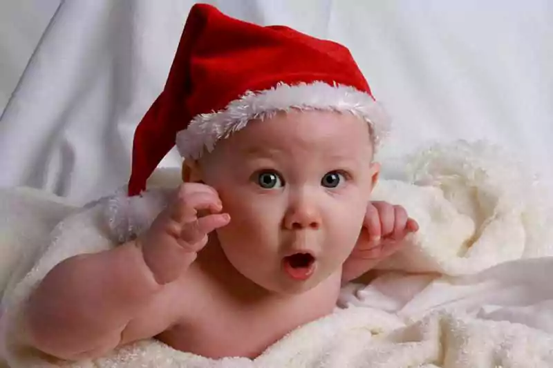 Merry Christmas cute Baby Image