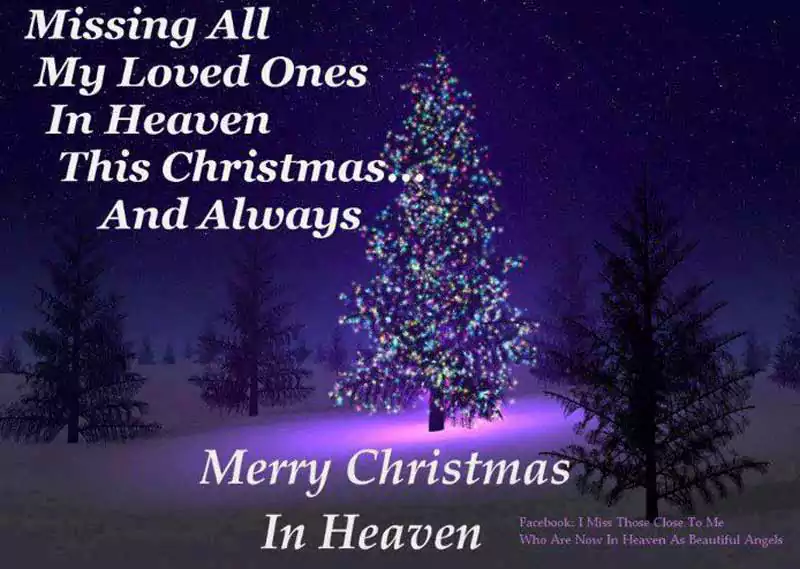 Merry Christmas in Heaven Quotes Sayings