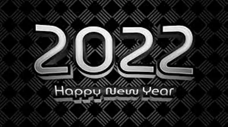 New Year Black Background Wallpaper
